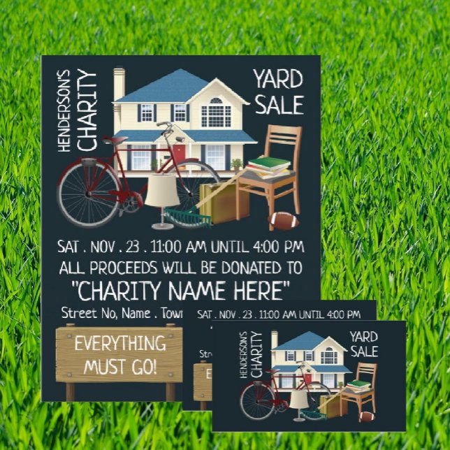 Charity Yard Sale Event Advertising Flyer (Creator Uploaded)
