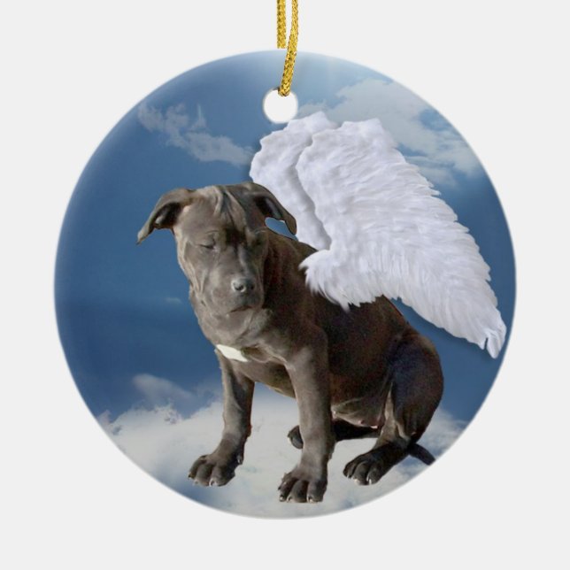 Charity's Law, Eagle's Den Rescue Angel Ceramic Ornament (Front)