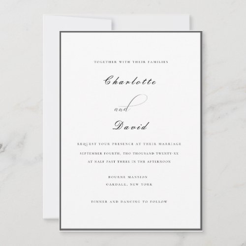 CharlBBlack  Request Your Presence  Wedding Invitation