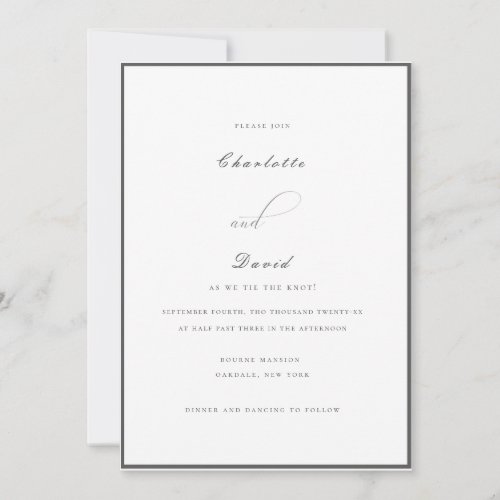 CharlBGrey  Please Join  Wedding Invitation