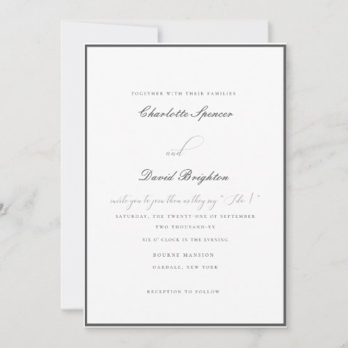 CharlB GreyTogether with  As They Say I Do Invitation