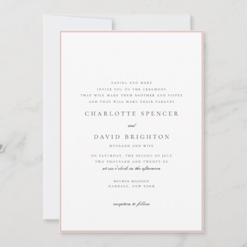 CharlF 1_Grey Bride And Groom Children Hosting  Invitation
