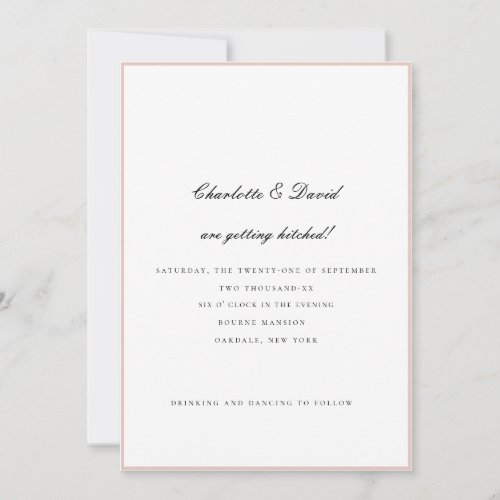 CharlF  Black Are Getting Hitched  Wedding  Invitation