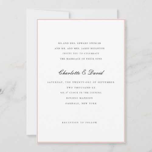CharlF BlackInvite You To Celebrate  Wedding  Invitation