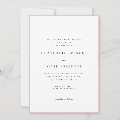 Charl F Black Second Marriage _ Model 3 Wedding Invitation