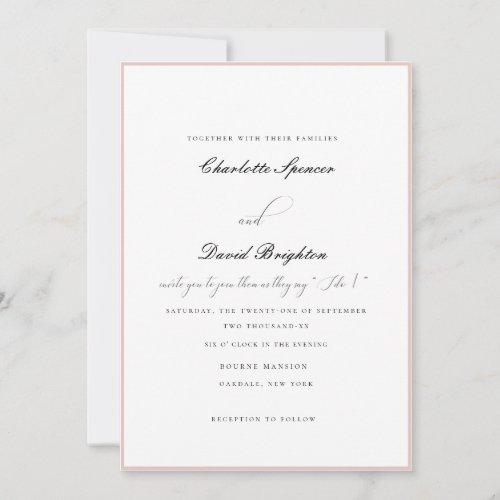 CharlFBlackTogether with  As They Say I Do  Invitation
