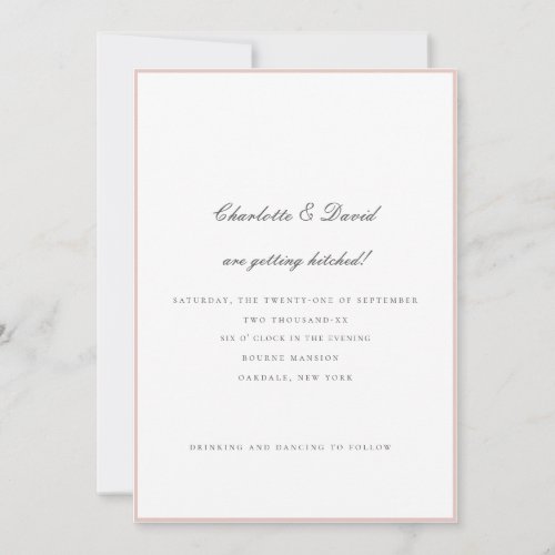 CharlF  Grey Are Getting Hitched  Wedding  Invitation