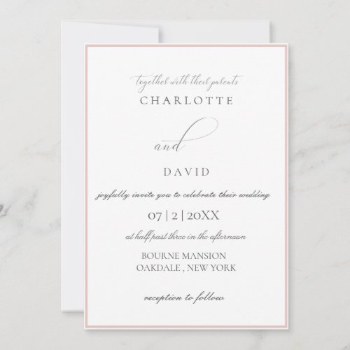CharlF  Grey CalligrTypography Casual Invitation