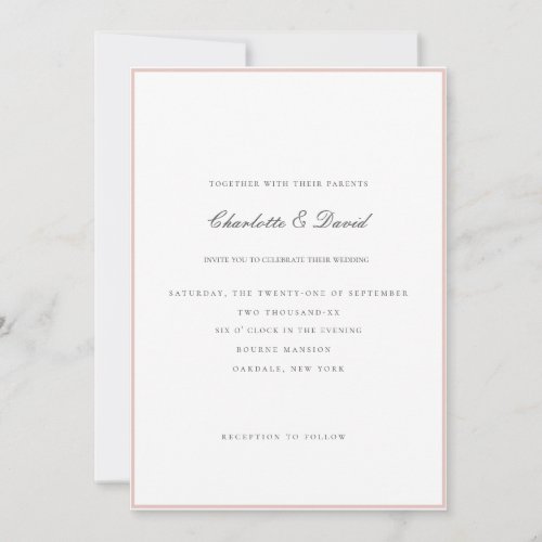 CharlFGreyInvite You To Celebrate  Wedd Inv Invitation