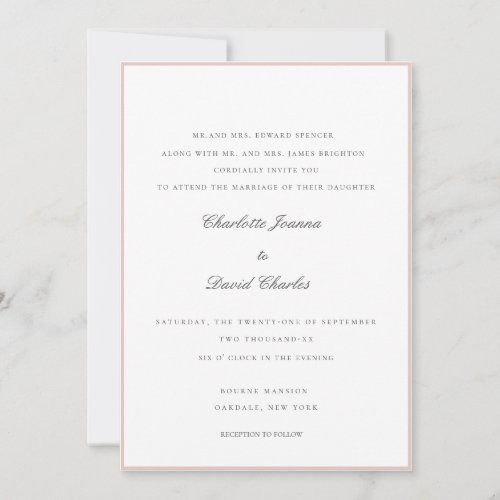 CharlF  Grey To Attend The Marriage Wedding  Invitation