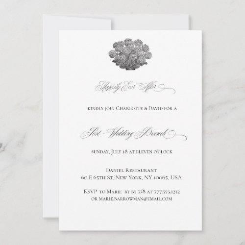 CharlFL Happily Ever After Post Wedding Brunch Invitation