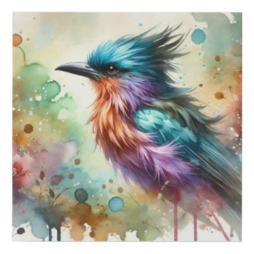 Charlatan Icteridae 040724AREF107 _ Watercolor Faux Canvas Print