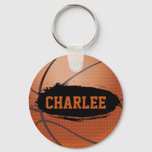 Charlee Personalized Basketball Keychain / Keyring