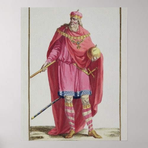 Charlemagne 742_814 from Receuil des Estampes Poster