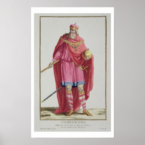 Charlemagne 742_814 from Receuil des Estampes Poster