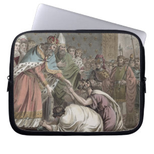 Charlemagne (742-814) Receives the Ambassadors fro Laptop Sleeve
