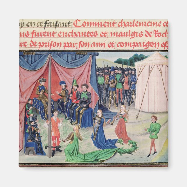 Charlemagne and his barons being enchanted magnet (Front)
