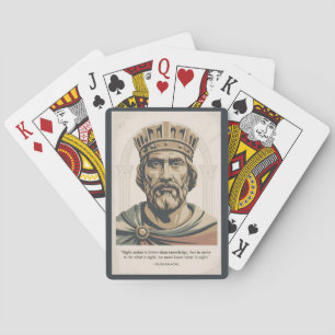 Charlemagne Quote Franks Illustration Vintage Poker Cards