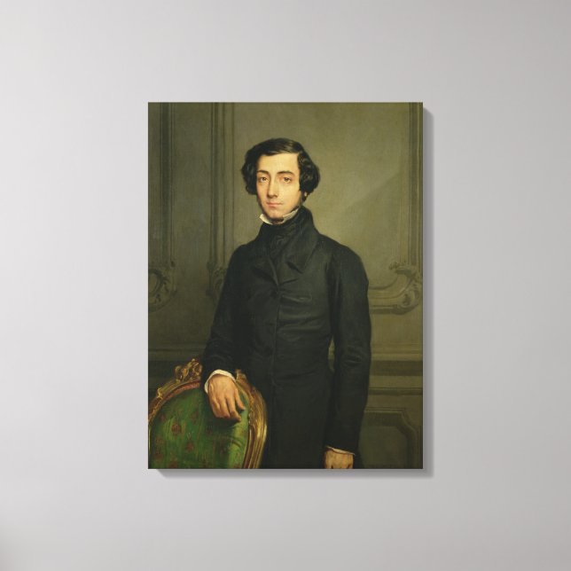 Charles-Alexis-Henri Clerel de Tocqueville  1850 Canvas Print (Front)