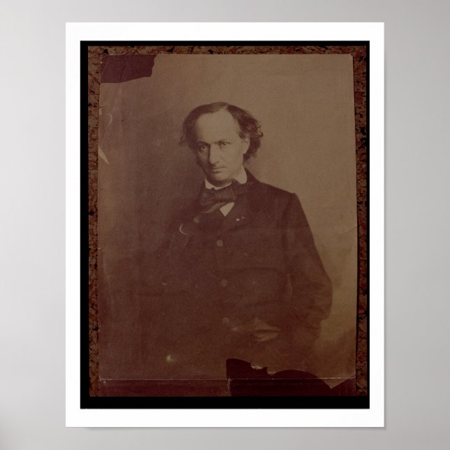 Charles Baudelaire (1820-1867), French poet, portr Poster (Front)