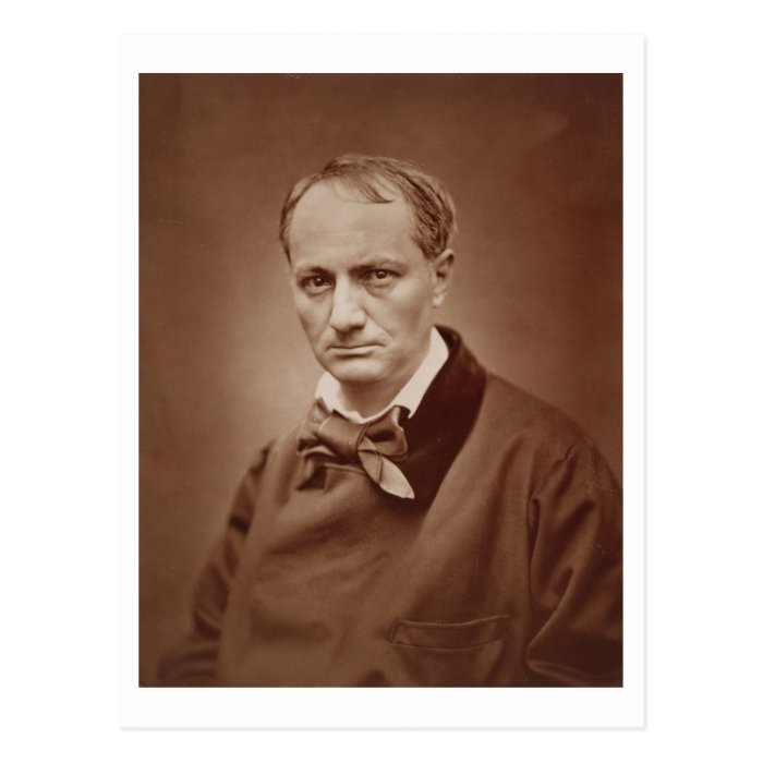 Charles Baudelaire (1821 67), French poet, portrai Postcard