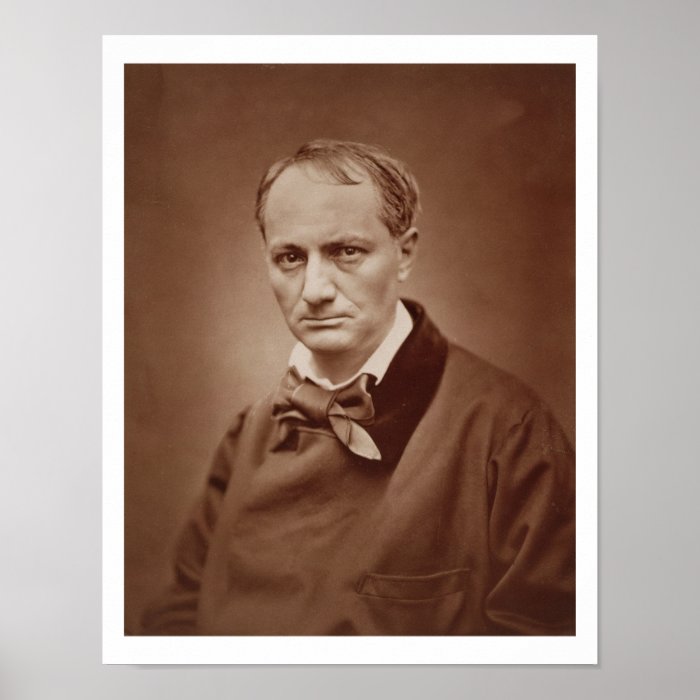 Charles Baudelaire (1821 67), French poet, portrai Posters