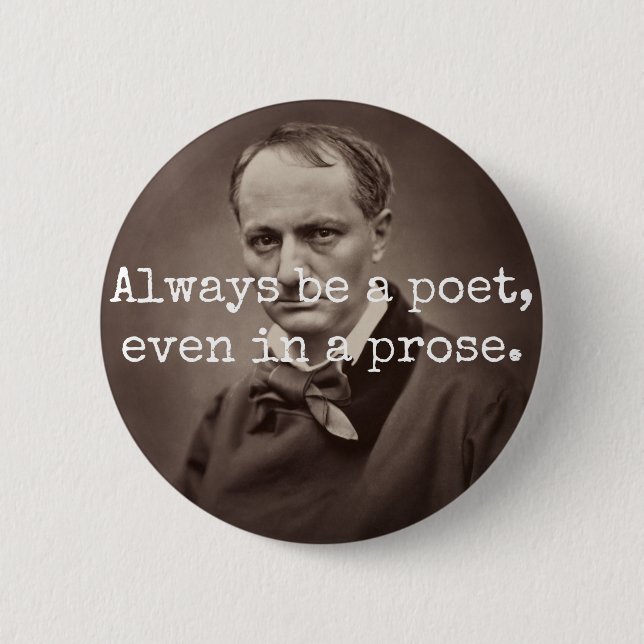 Charles Baudelaire Button (Front)