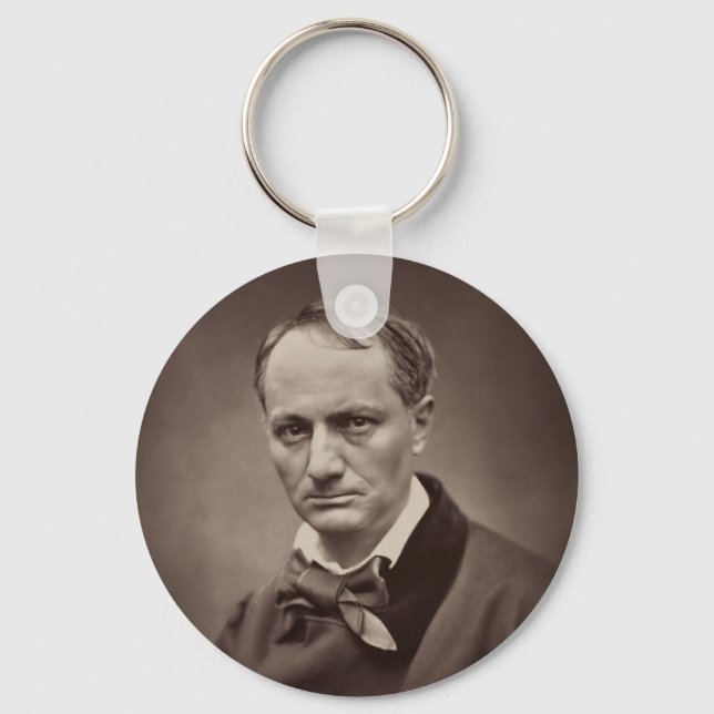 Charles Baudelaire by Étienne Carjat Keychain (Front)
