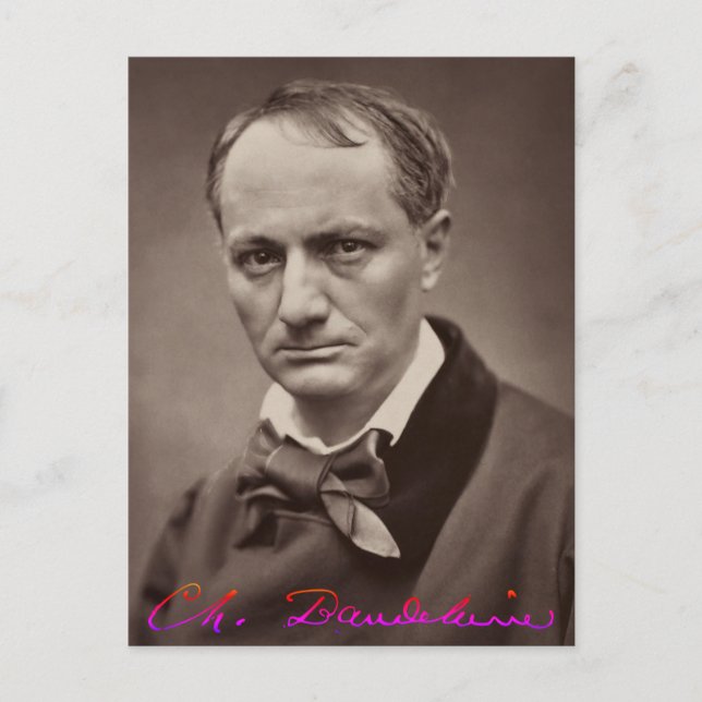 Charles Baudelaire Postcard (Front)