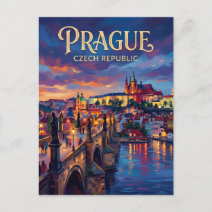 Charles Bridge Czech Republic Postcard