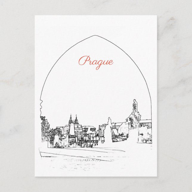 Charles bridge in Prague Postcard (Front)