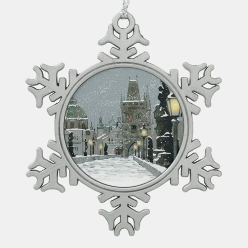 Charles Bridge Pewter Ornament