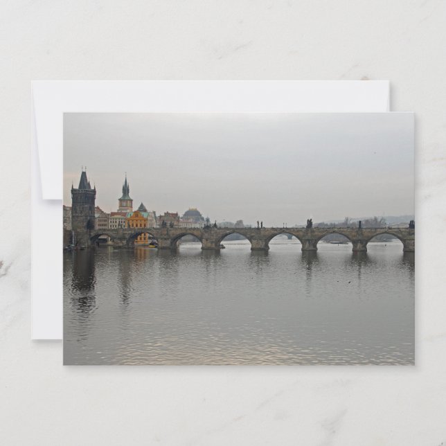 Charles Bridge, Prague card (Front)