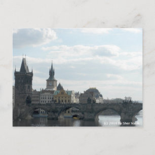 Charles Bridge Prague Czech Republic Postcard