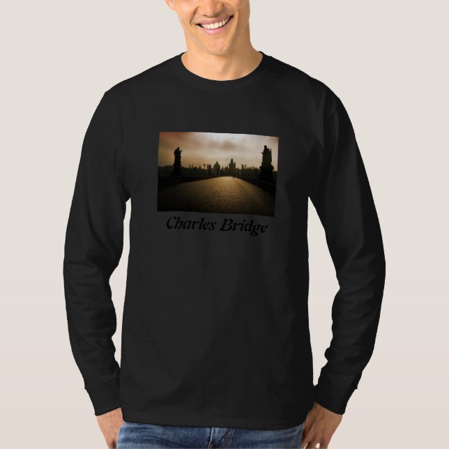 Charles Bridge Prague Long Sleeve Shirt (Front)