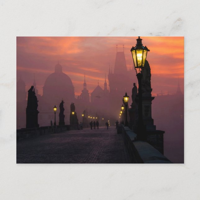 Charles Bridge Prague Postcard (Front)