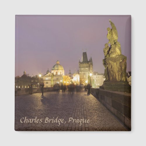 Charles Bridge Prague souvenir photo Magnet