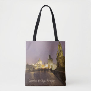 Charles Bridge, Prague souvenir photo Tote Bag