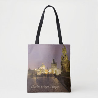 Charles Bridge, Prague souvenir photo Tote Bag