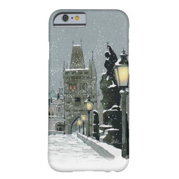 Charles Bridge Winter Iphone 6/6s Barely There Barely There Iphone 6 Case by grandjatte at Zazzle