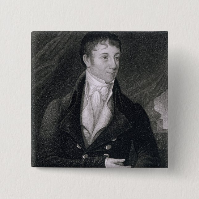Charles Brockden Brown (1771-1810) engraved by Joh Pinback Button (Front)