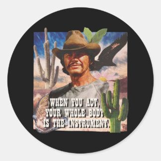 Charles Bronson Classic Round Sticker