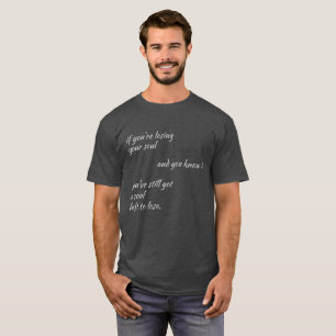 Charles Bukoswi Lost Souls Quote T-shirt