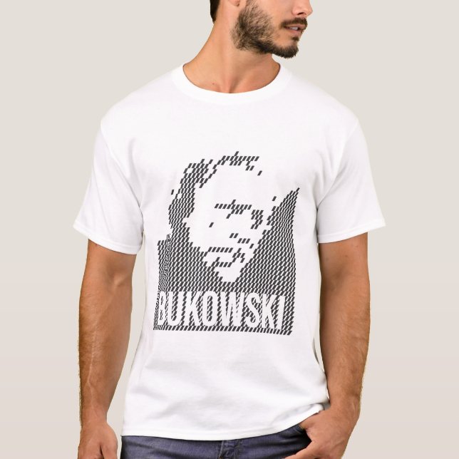 Charles Bukowski Portrait design T-Shirt (Front)