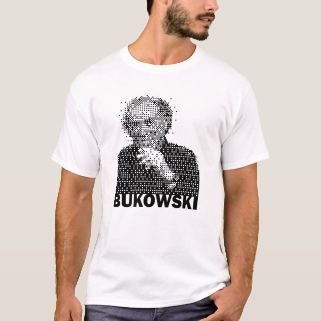 Charles Bukowski portrait T-Shirt (Front)