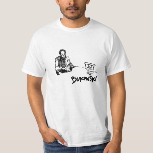 Charles Bukowski Sketch T_Shirt
