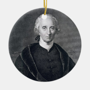 Charles Carroll of Carrollton, engraved by Asher B Ceramic Ornament