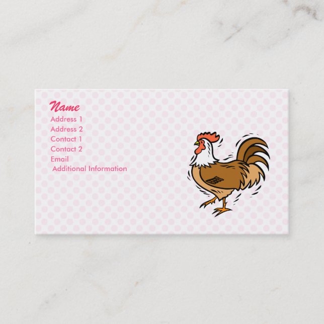 Charles Chicken Business Card (Front)