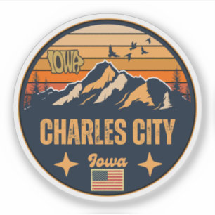 Charles City, Iowa, United States Sticker