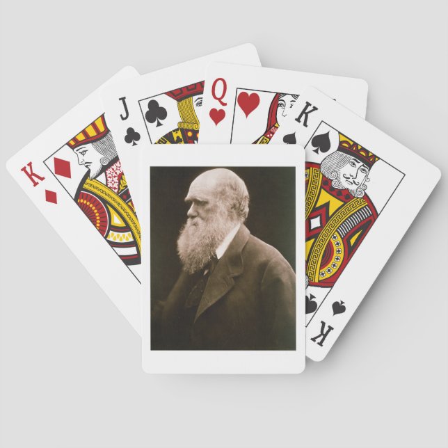Charles Darwin (1809-82) (photo) Poker Cards (Back)
